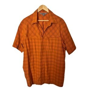 Gander Mountain Guide Series Orange Performance Button Up Shirt L  Lightweight